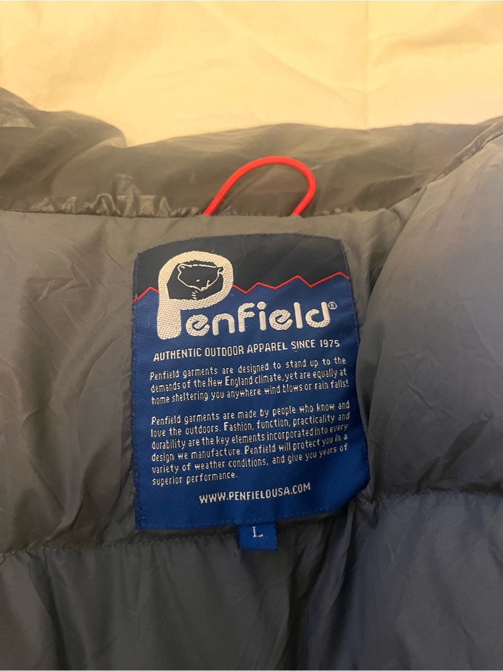 Penfield Kids Navy Gray Puffer Jacket